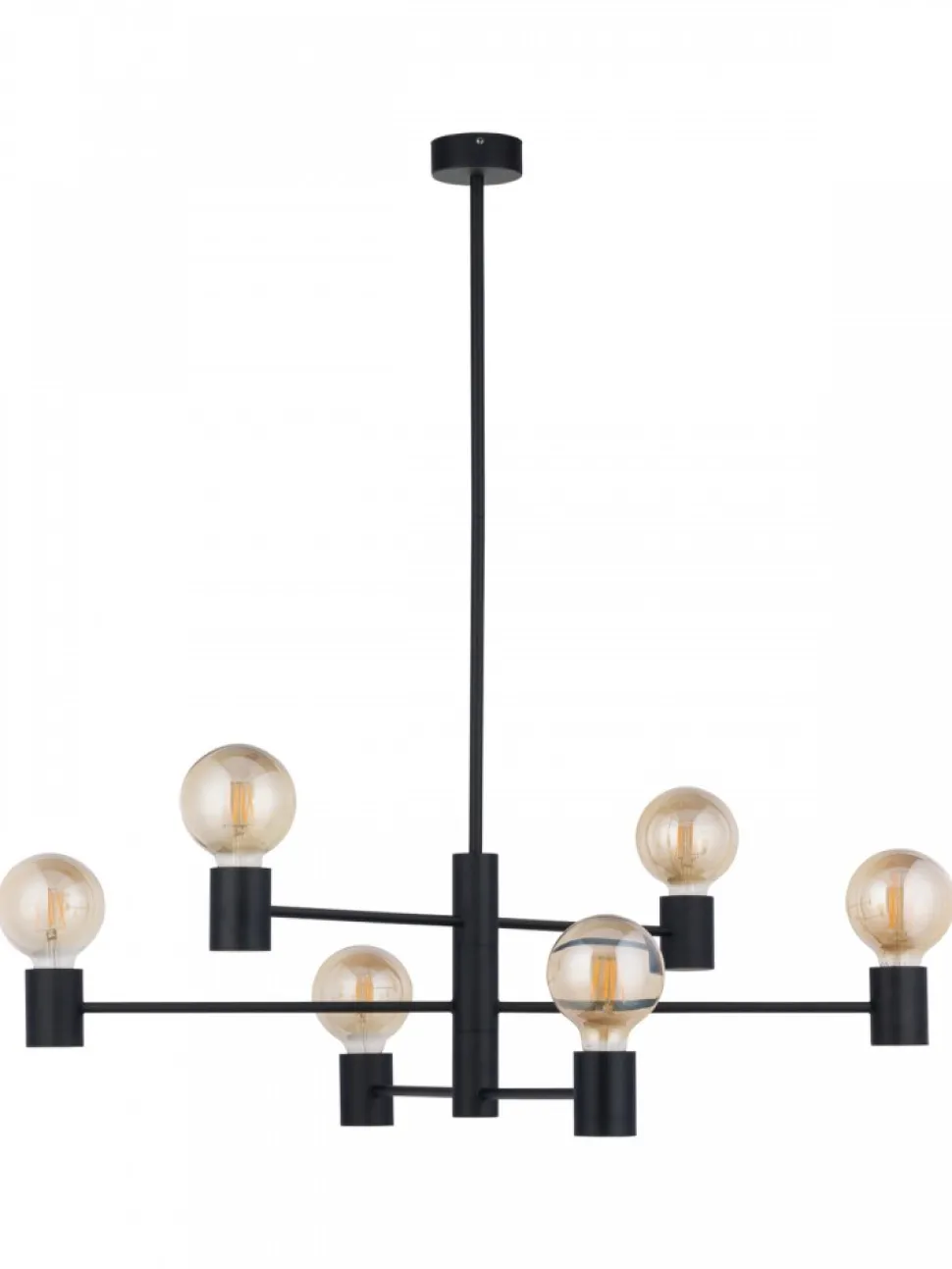 Lampa wisząca RADIUS czarna 6xE27