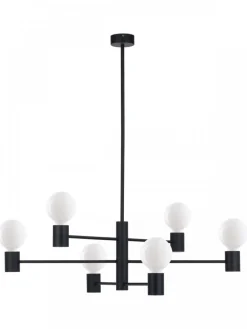 Lampa wisząca RADIUS czarna 6xE27