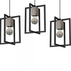 Lampa Wisząca RALPH Czarny 3xE27