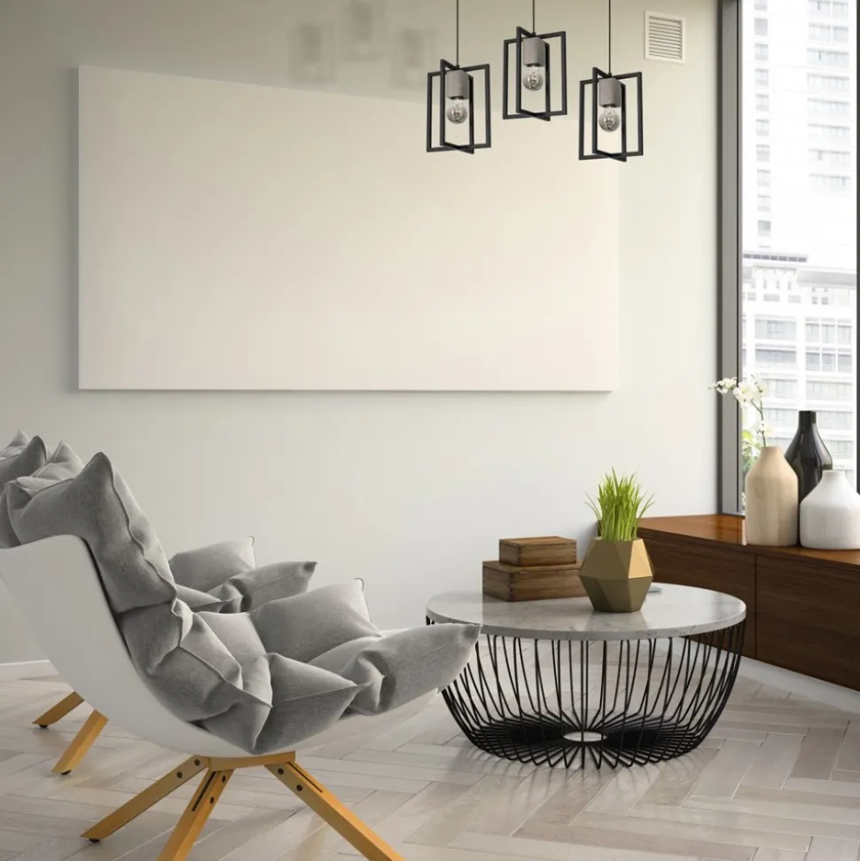 Lampa Wisząca RALPH Czarny 3xE27