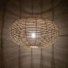 Lampa Wisząca RATTAN Biały Brązowy Abażur 1xE27 79 cm