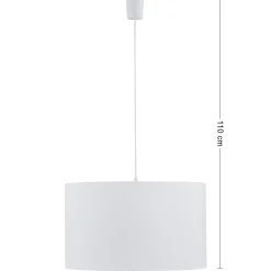 Lampa Wisząca RONDO Biały Abażur 1xE27 30cm