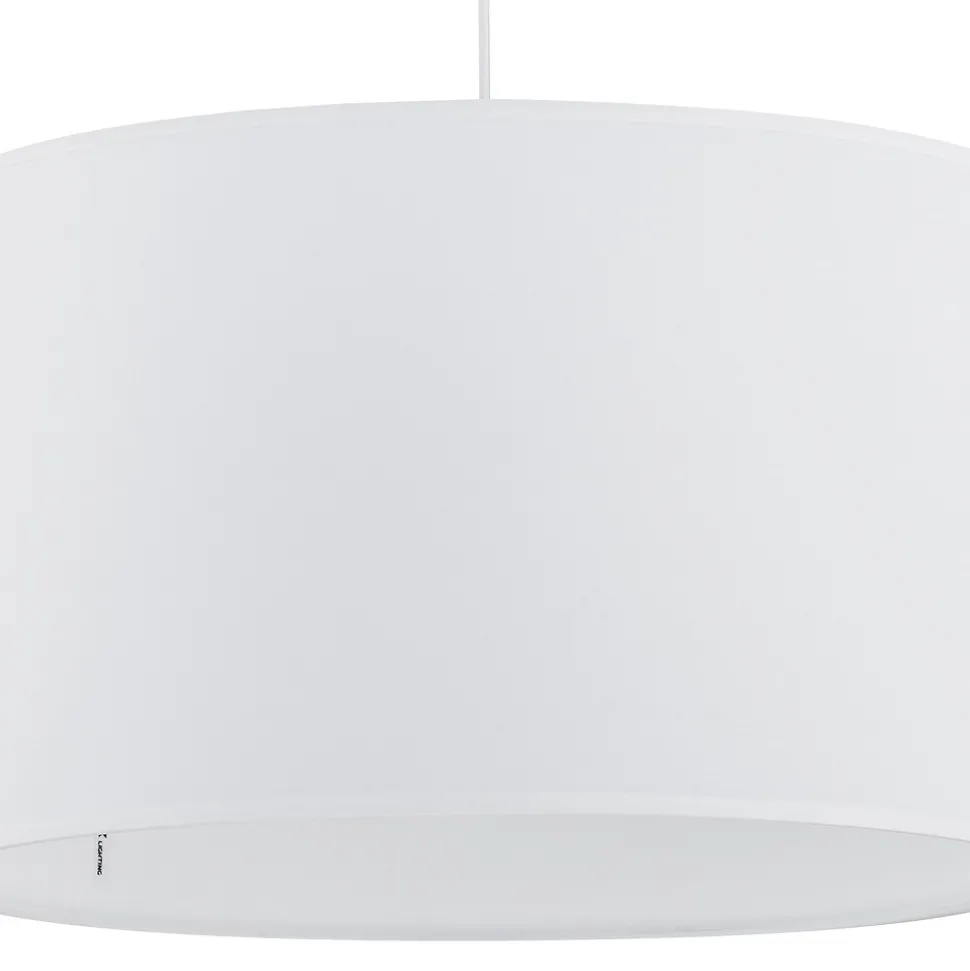 Lampa Wisząca RONDO Biały Abażur 1xE27 30cm