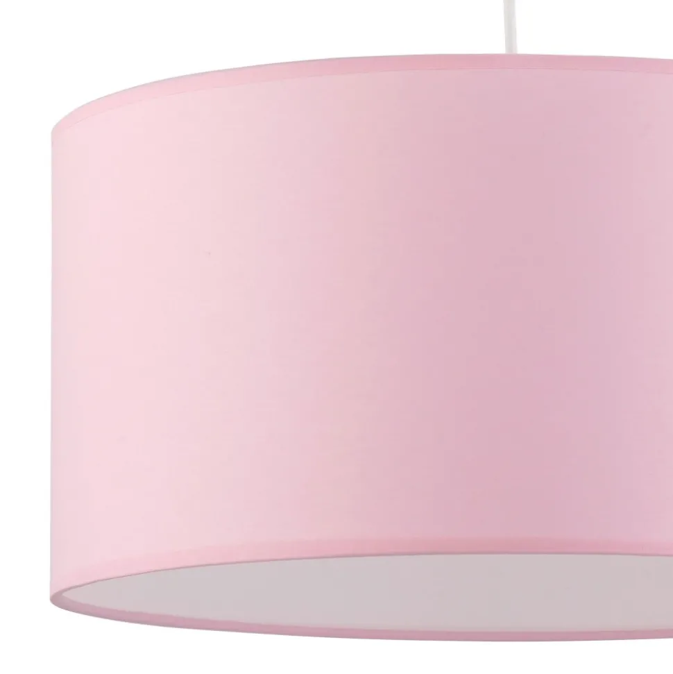 Lampa Wisząca RONDO KIDS Różowy Abażur 1xE27 40cm