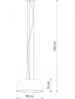 Lampa wisząca SATELLITE S szara 3xE27