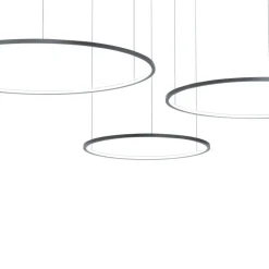 Lampa wisząca SATURNO Czarna 100W LED 4000K