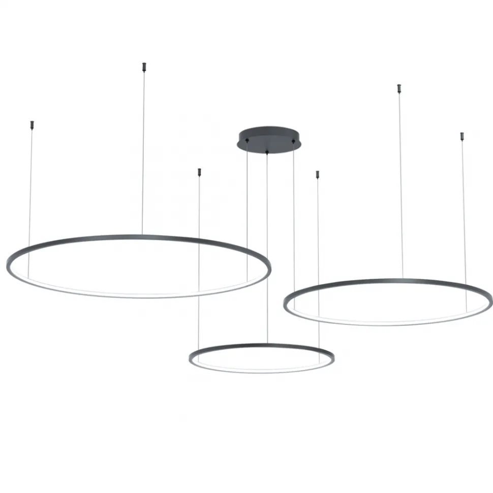 Lampa wisząca SATURNO Czarna 100W LED 4000K