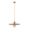 Lampa wisząca SILA ceglasta sabia beżowa 1xE27 40 cm