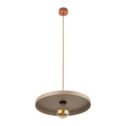 Lampa wisząca SILA ceglasta sabia beżowa 1xE27 40 cm
