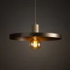 Lampa wisząca SILA sabia beżowa brązowa 1xE27 40 cm