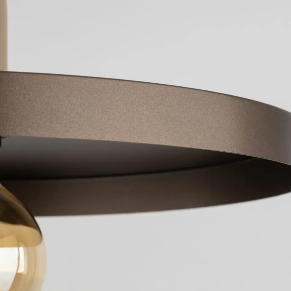 Lampa wisząca SILA sabia beżowa brązowa 1xE27 40 cm