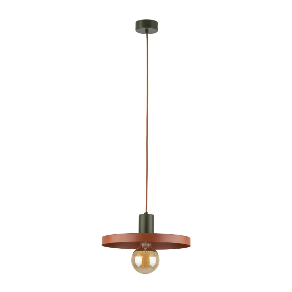 Lampa wisząca SILA zielona ceglasta 1xE27 30 cm