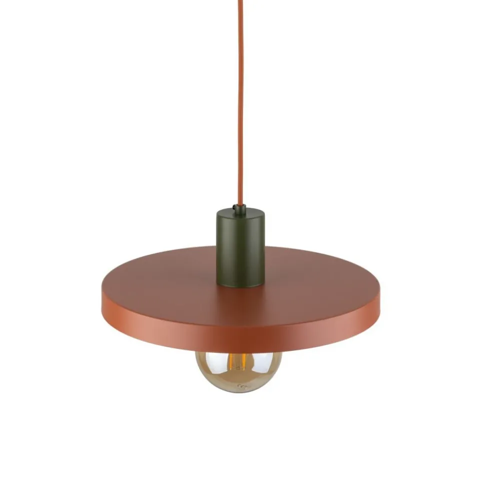 Lampa wisząca SILA zielona ceglasta 1xE27 30 cm