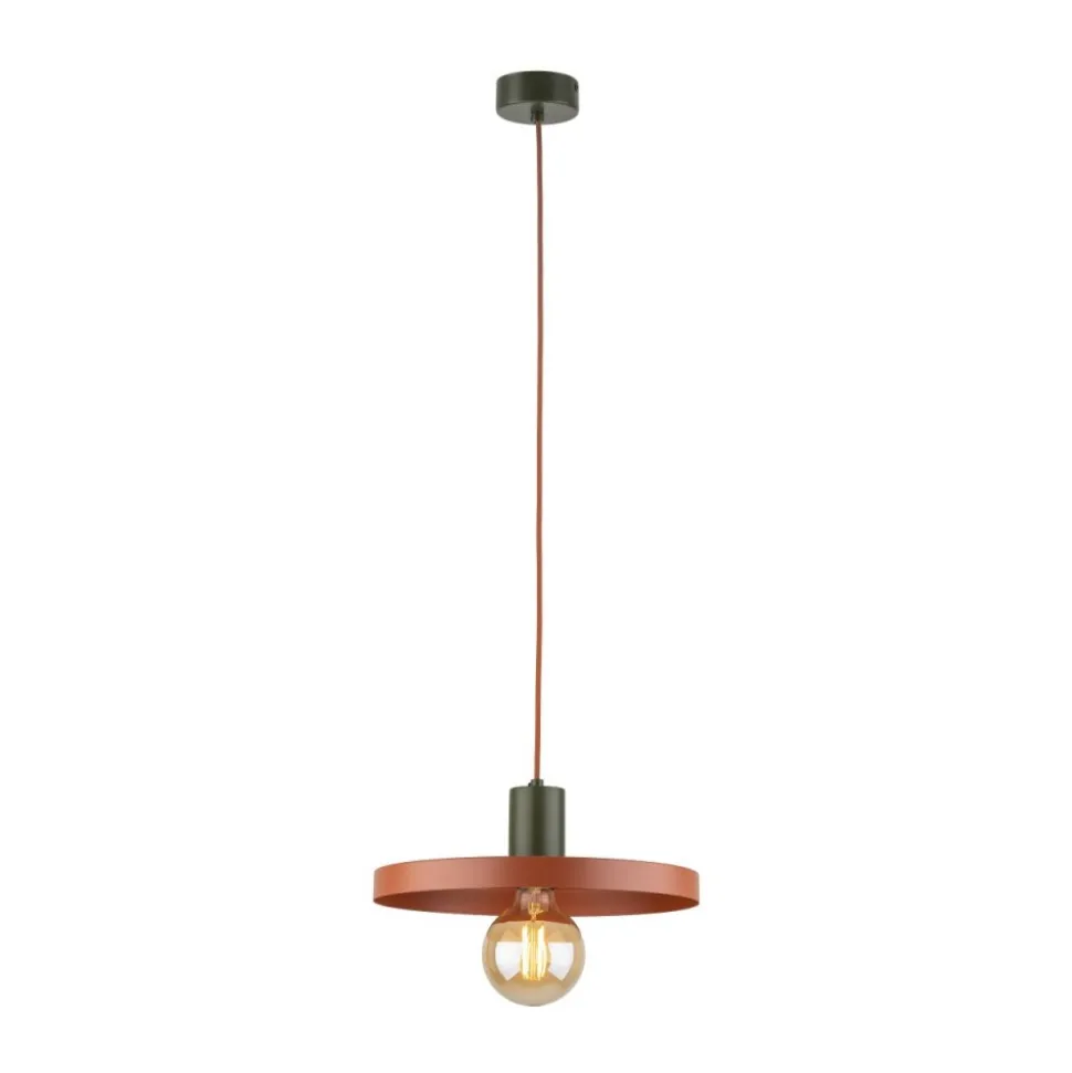 Lampa wisząca SILA zielona ceglasta 1xE27 30 cm