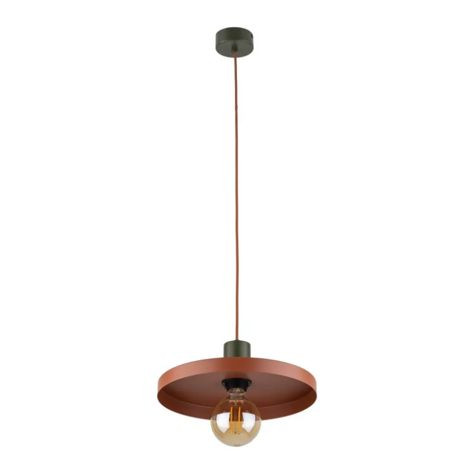 Lampa wisząca SILA zielona ceglasta 1xE27 30 cm