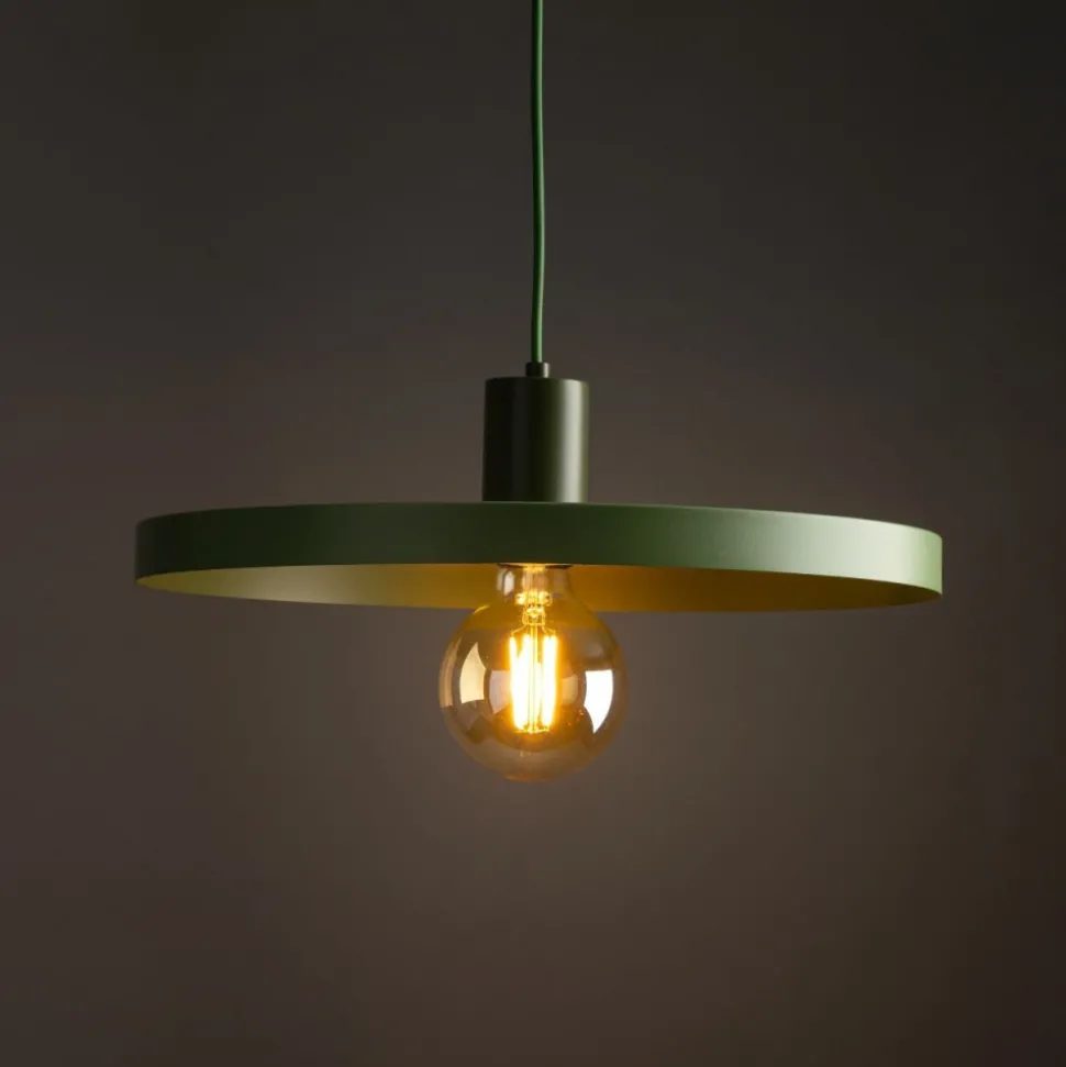 Lampa wisząca SILA zielona 1xE27 40 cm