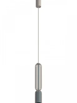 Lampa wisząca SINGLES B beżowa niebieska