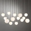 Lampa wisząca SNOWBALL czarna 14xG9