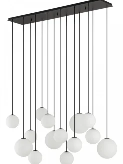 Lampa wisząca SNOWBALL czarna 14xG9