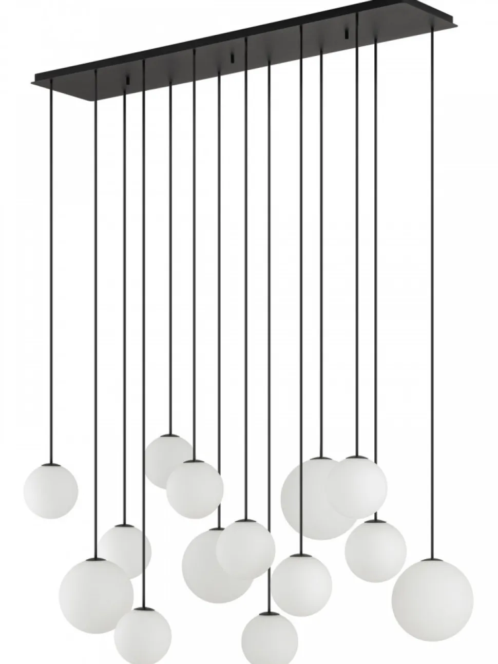 Lampa wisząca SNOWBALL czarna 14xG9