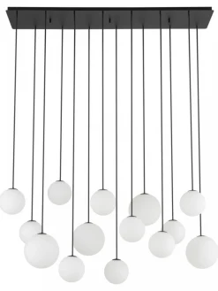 Lampa wisząca SNOWBALL czarna 14xG9