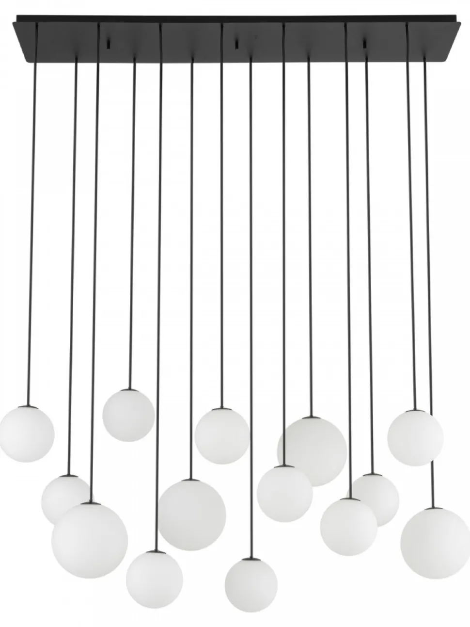 Lampa wisząca SNOWBALL czarna 14xG9