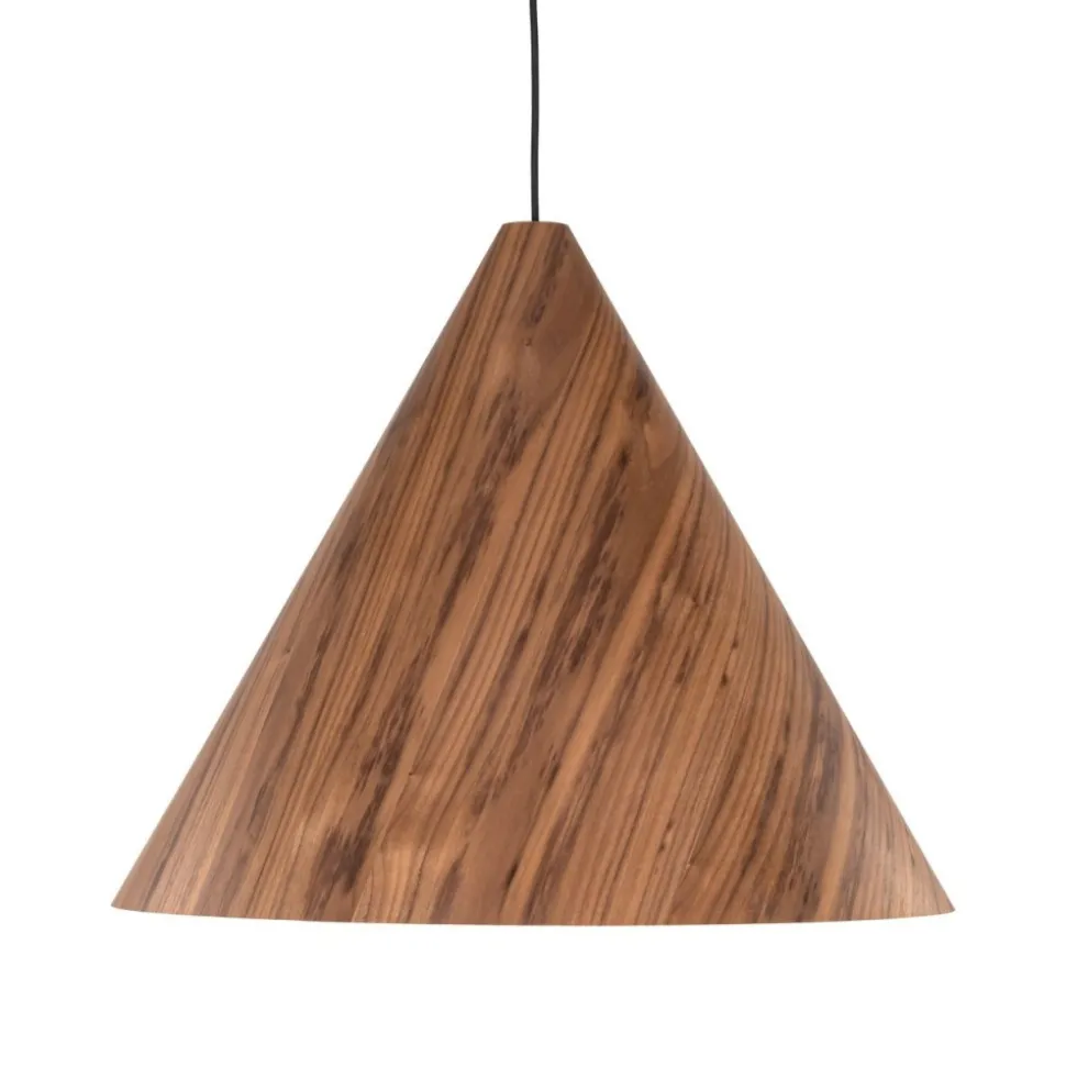 Lampa wisząca SOLIS WOOD ciemny dąb 1xE27