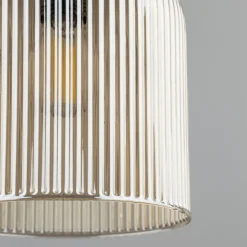 Lampa wisząca SOPHIA czarna zielona klosz beżowy 1xE14 13 cm