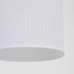 Lampa wisząca SOPHIA czarna klosz biały 3xE14