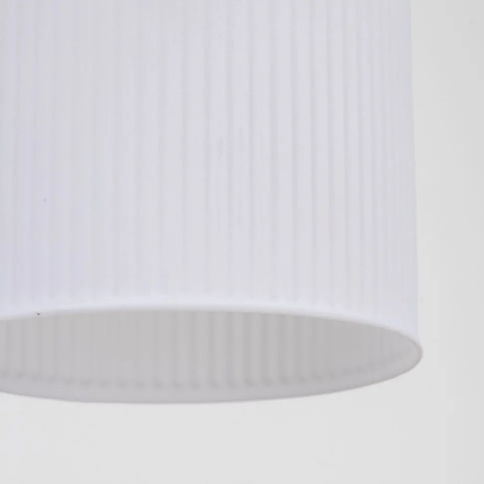 Lampa wisząca SOPHIA czarna klosz biały 3xE14