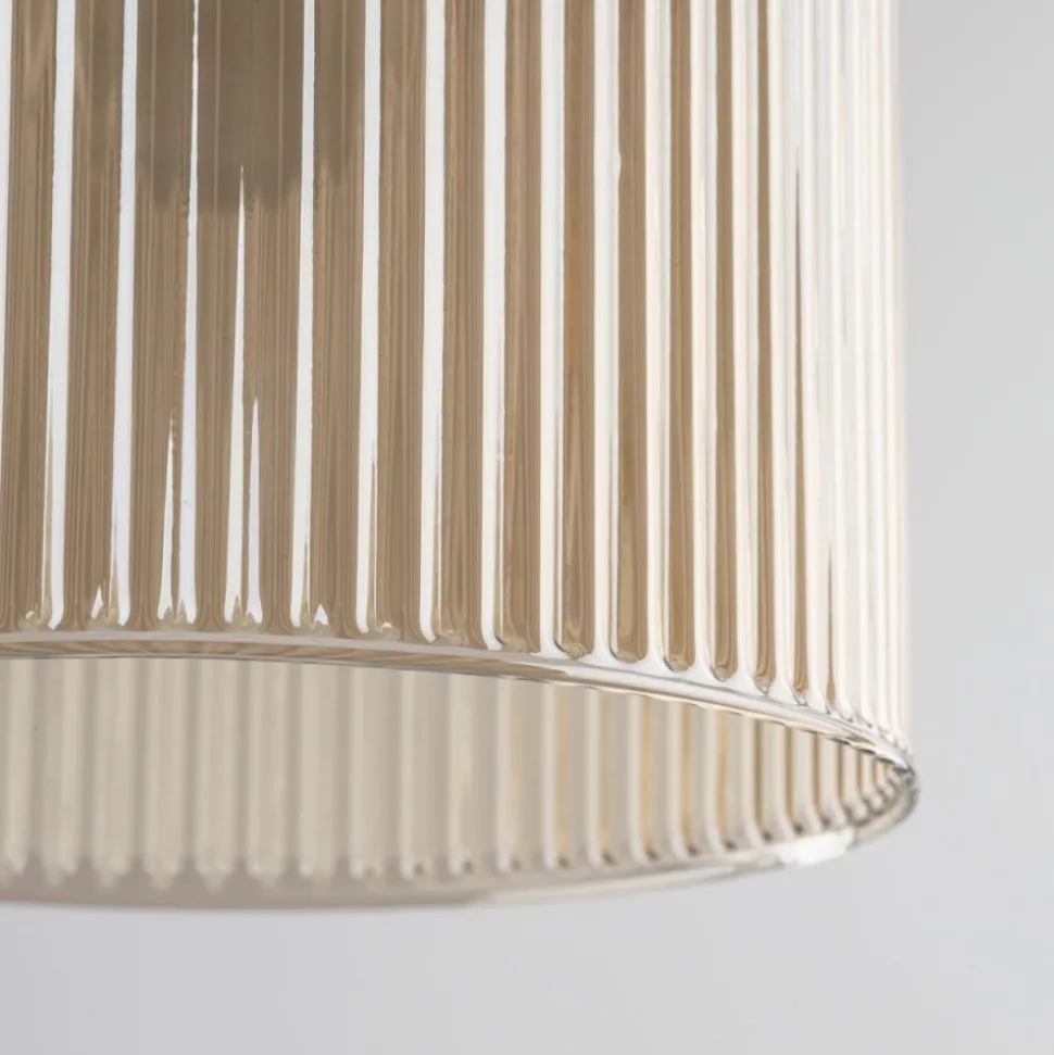 Lampa wisząca SOPHIA czarna klosz beżowy 1xE14 13 cm