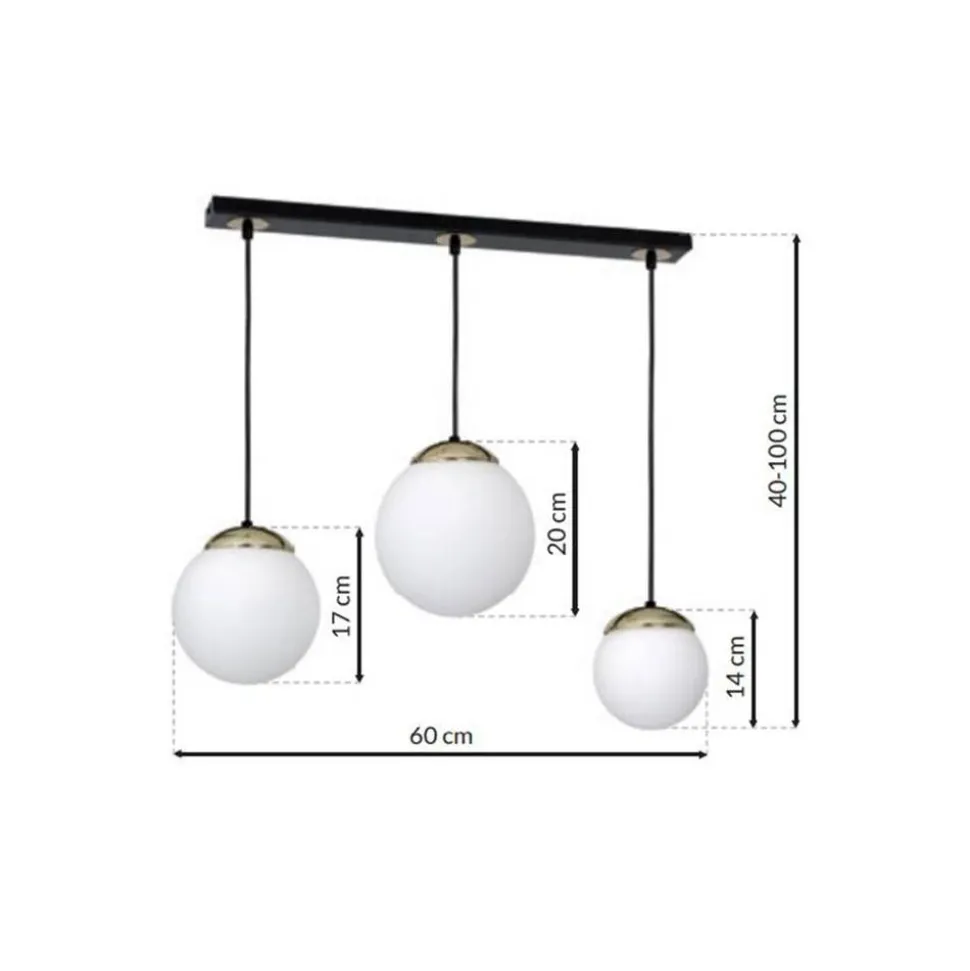Lampa wisząca sufitowa SPARTA 3xE14