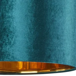 Lampa Wisząca TERCINO Zielony Złoty Abażur 1xE27 38cm