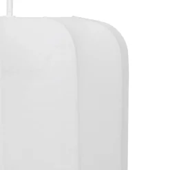 Lampa wisząca Tobie biała z bawełny mała
