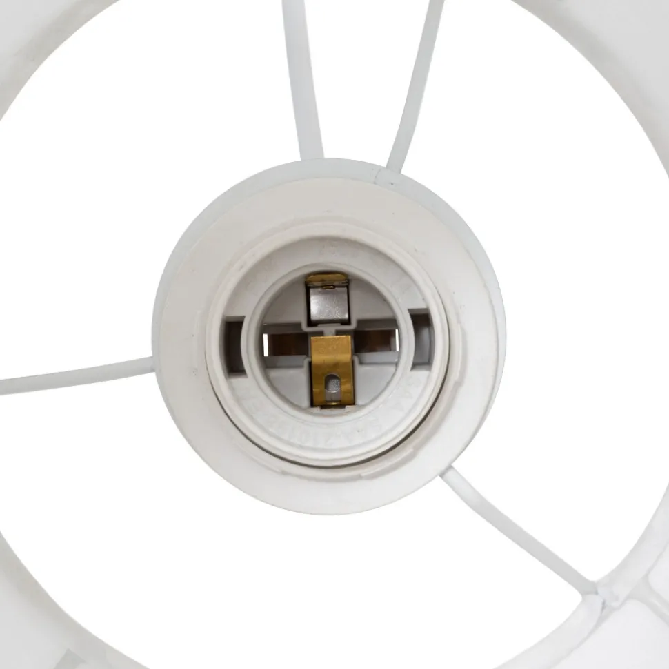 Lampa wisząca Tobie biała z bawełny mała