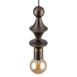 Lampa wisząca TOWER brązowa 1xE27