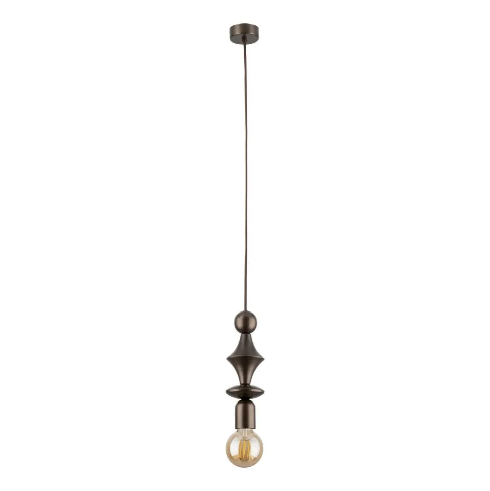 Lampa wisząca TOWER brązowa 1xE27