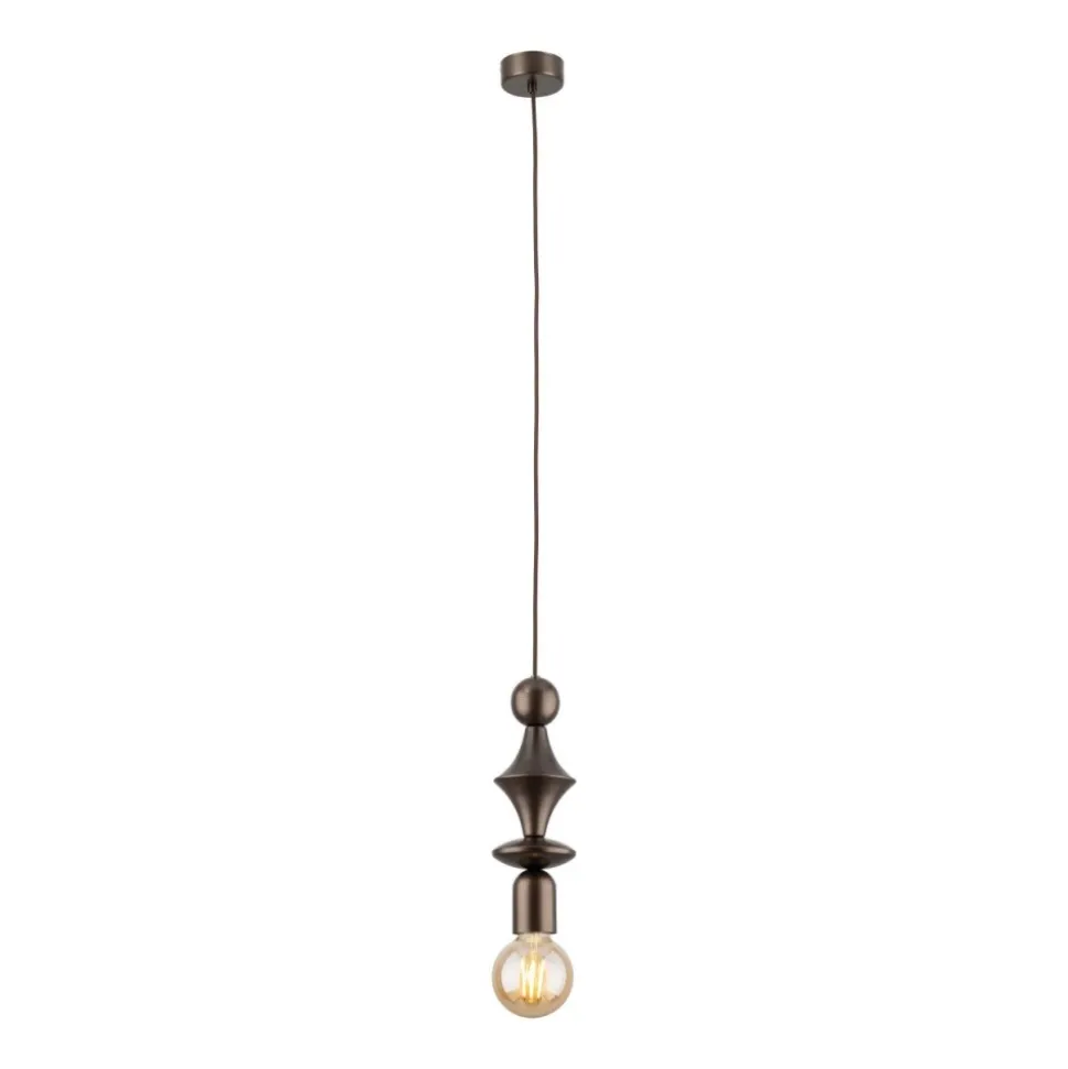 Lampa wisząca TOWER brązowa 1xE27