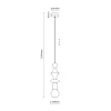 Lampa wisząca TOWER ceglasta 1xE27