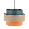 Lampa wisząca TRIO czarna multikolor 1xE27