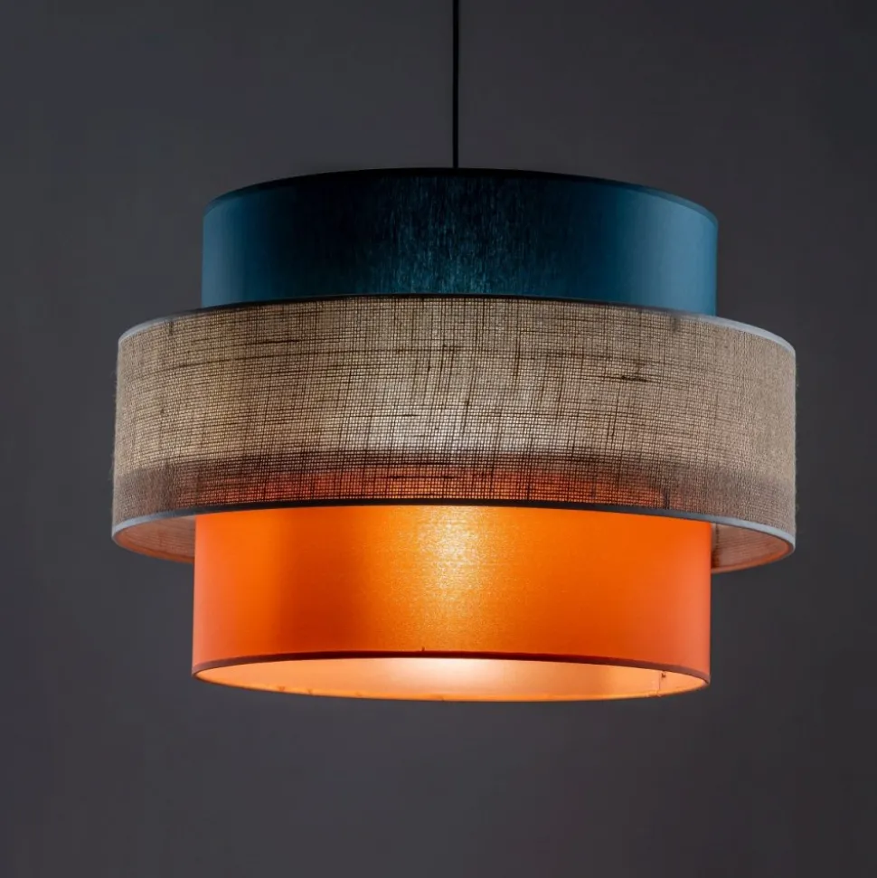 Lampa wisząca TRIO czarna multikolor 1xE27