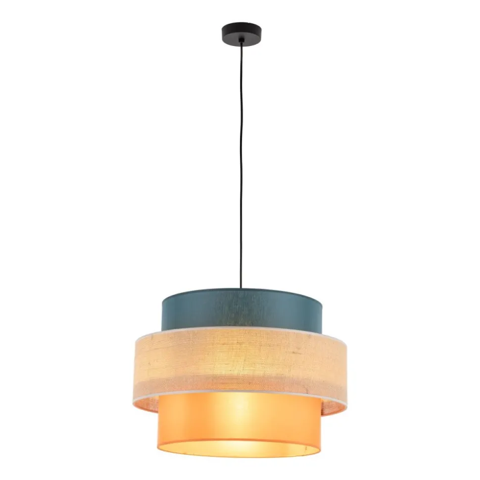 Lampa wisząca TRIO czarna multikolor 1xE27