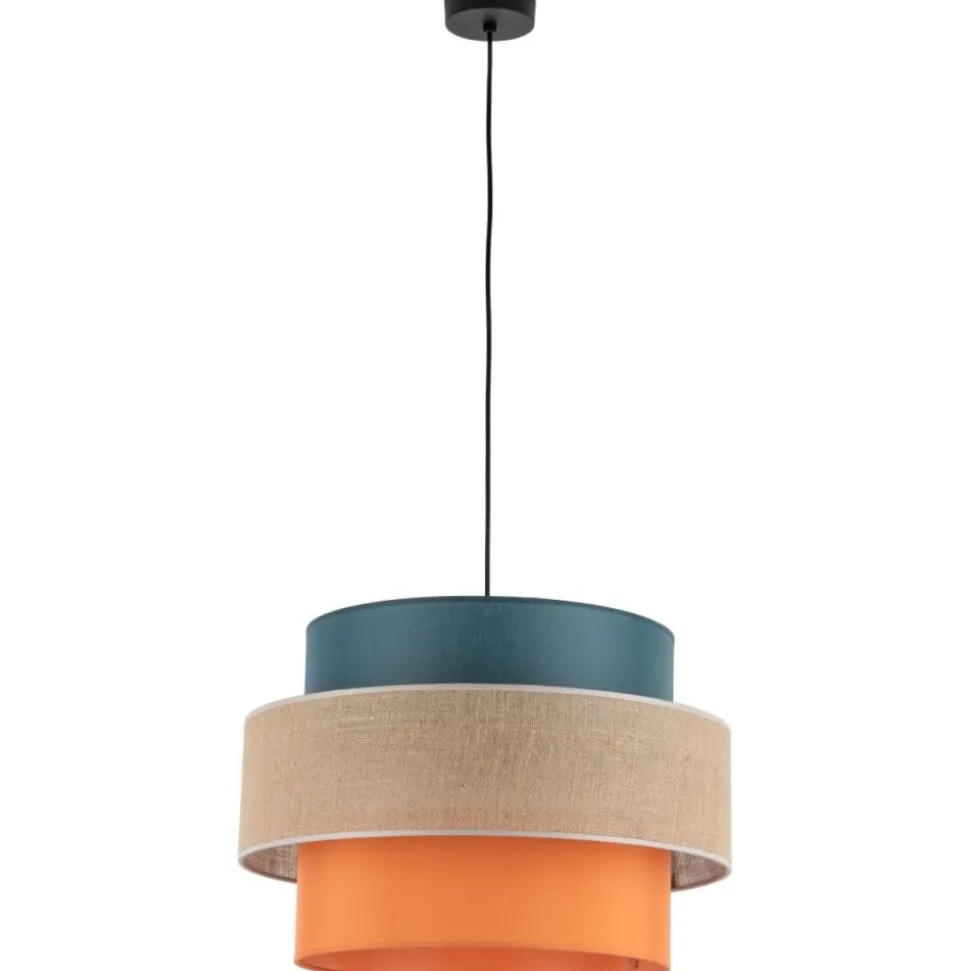 Lampa wisząca TRIO czarna multikolor 1xE27