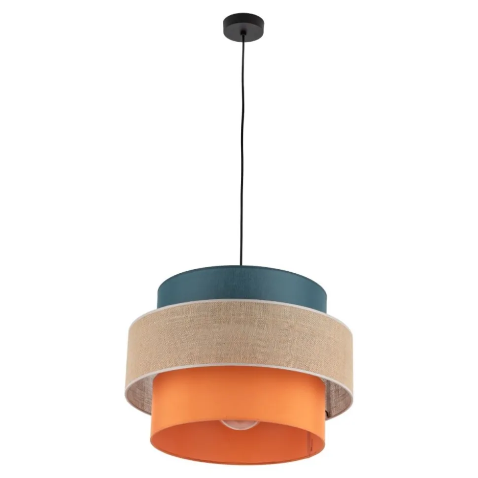 Lampa wisząca TRIO czarna multikolor 1xE27