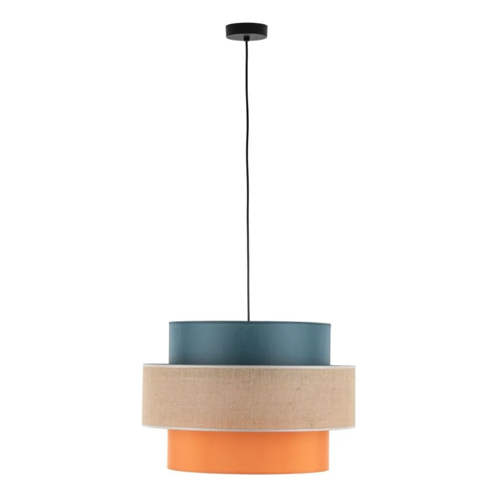 Lampa wisząca TRIO czarna multikolor 1xE27