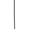 Lampa Wisząca TULUZA Czarny Złoty Szklany Klosz 1xE27 12 cm