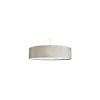 Lampa Wisząca TURDA Biały Szary Abażur 3xE27 50cm