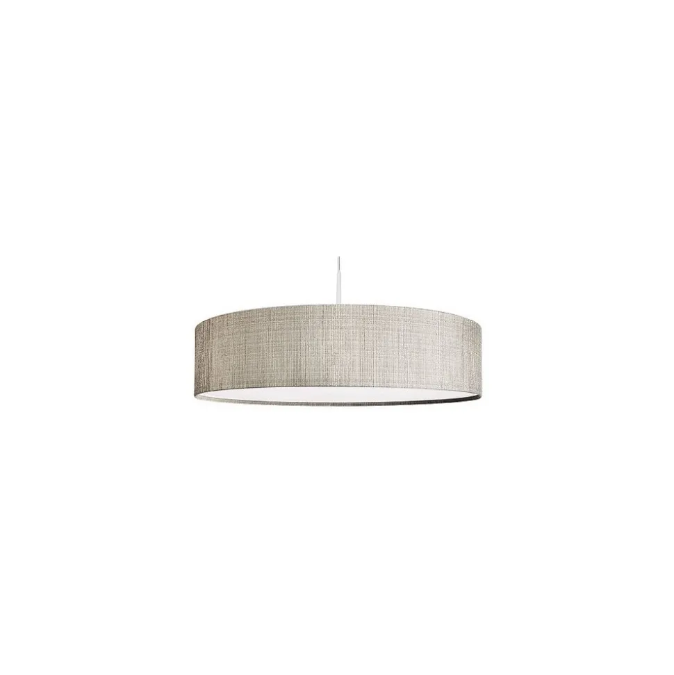 Lampa Wisząca TURDA Biały Szary Abażur 3xE27 50cm
