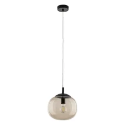 Lampa Wisząca VIBE Czarny Topaz Szklany Klosz 1xE27 30cm