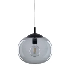 Lampa Wisząca VIBE Czarny Grafit Szklany Klosz 1xE27 30cm